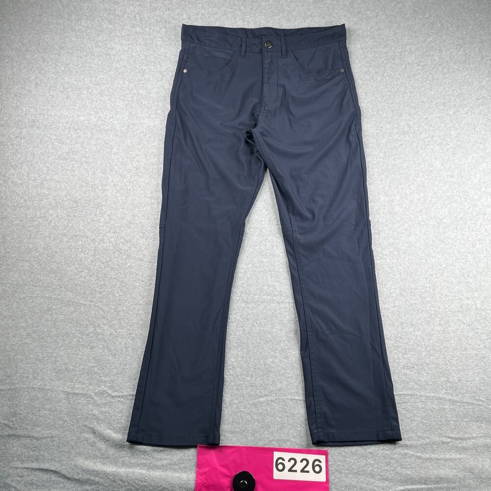 Reel Legends Performance Pants Mens 34x30 Navy Blue Lightweight Casual